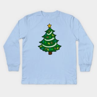 Improv Christmas Tree Kids Long Sleeve T-Shirt